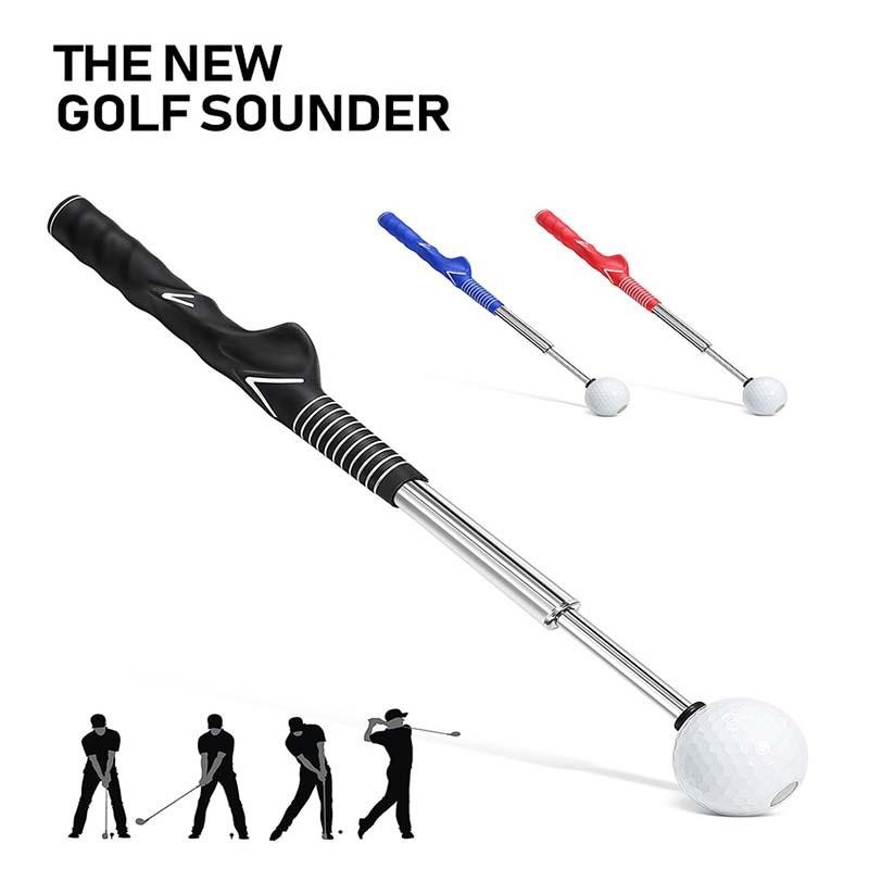 Golf Swing Practice Stick, Telescopic Golf Training Aid with Non-slip