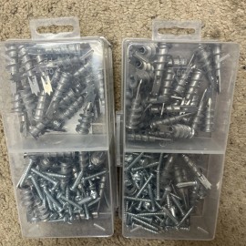 F4P ZINZIP TACKLE BOX ZINC SELF-DRILLING DRYWALL ANCHOR KIT( 2box of 50pcs)