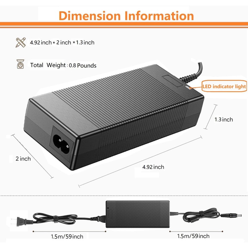 19V 6.32A 120W AC/DC Adapter Charger Compatible with GEEKOM A8