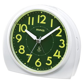 Mag Akebono Analog Alarm Clock White Tee – 711 WH – Z