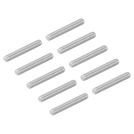 sourcing map 20Pcs M3-0.5x20mm Fully Threaded Rods, Threaded Rods Bar Studs, 304 Stainless Steel Long Thread Screws Hardware for U-Bolts, Anchors, Clamps, Hangers, Silver