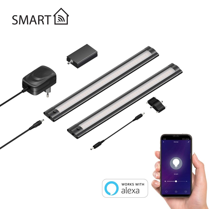 ledscom.de SIRIS Smart LED Under-Unit Light Matte Black WLAN Controller