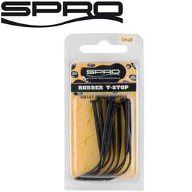 Spro Rubber T-stops, 10 stoppers for bullet weights for Carolina rig, rubber stoppers for bullet lead