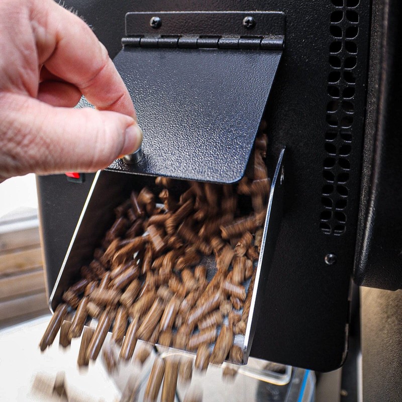 Stainless Steel Pellet Slide, Magnetic Pellet Funnel, Upgrade for Traeger