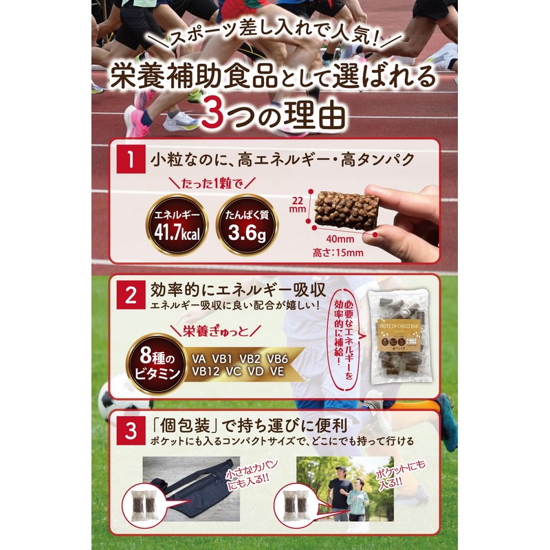 チョコ屋 プロテインクランチチョコ 個包装 175g×12袋（標準個数：240個） 差し入れ 部活 スポーツ 携帯食 糖質50%オフ 高タンパク72g/袋