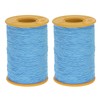 sourcing map 2pcs 500m Shirring Elastic for Sewing 0.5mm Thickness