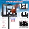 GYMAX Portable Basketball Hoop Outdoor, 10FT Height Adjustable Basketball Goal