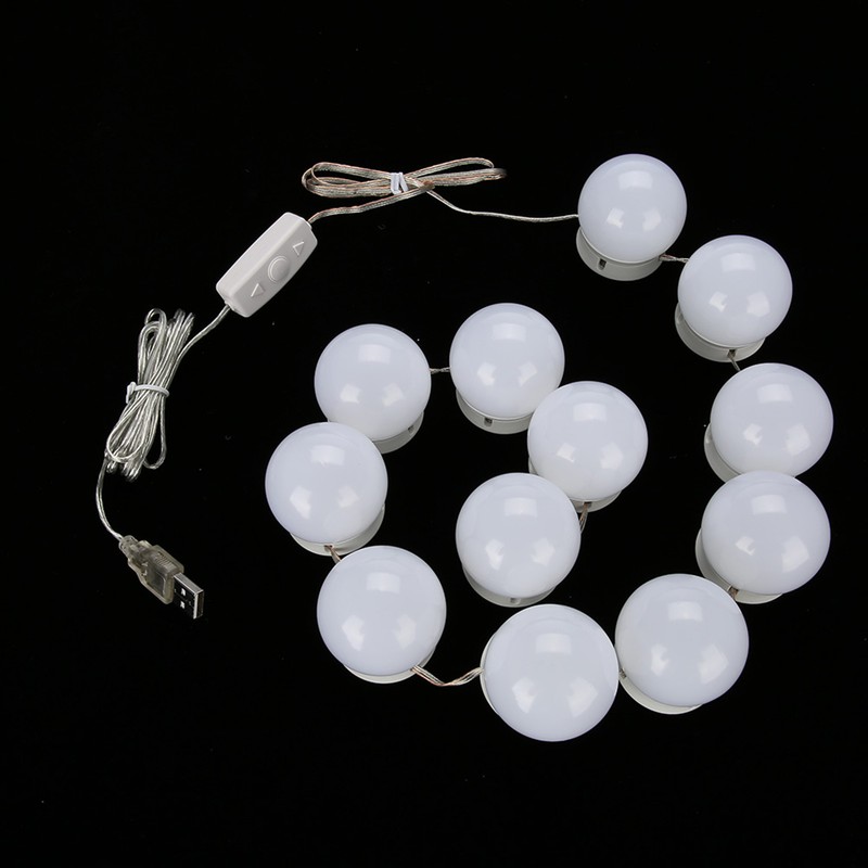 12Pcs LED Mirror Light Lamp Vanity Kit for Makeup Dressing