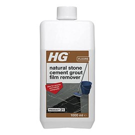 HG Natural Stone Cement & Lime Film Remover 31, Acid Free, Removes Cement Residue Safely, for Marble, Granite & All Other Types Of Calciferous Natural Stone – 1 Litre (216100106)