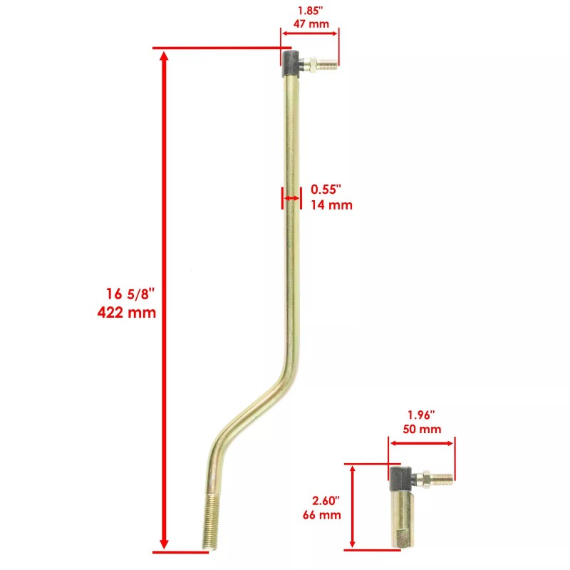 Caltric Steering Sector Drag Link Kit for John Deere D140