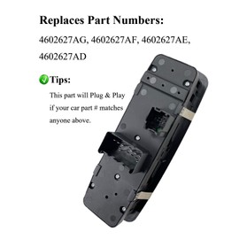 ORIGINSUN 4602627AG Master Power Interruptor de ventana de repuesto para Dodge Grand Caravan, 08-11 Chrysler Town & Country 2008-2011