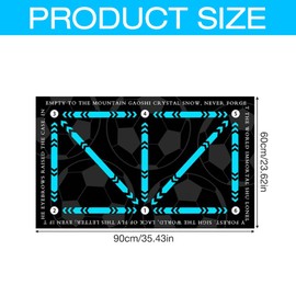 Football Training Mat, Non-Slip Shock Football Mastery Mat, Soccer Training Mat, Football Skills Mat, Football Footstep Training Mat, Ball Control Dribble Mat Improve Football Skills for Kids Adults