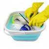 SAMMART Folding Tub (Grey/Cyanine, 5.5 L Bucket)