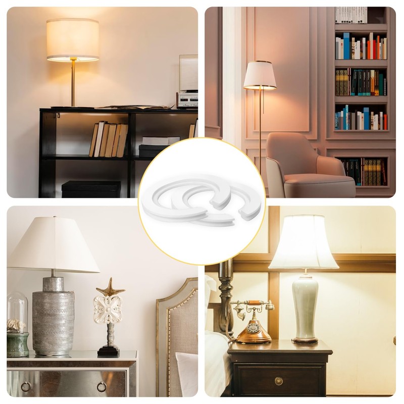 2 Pack E27 to E14 Lampshade Reducer Ring Lamp Shade