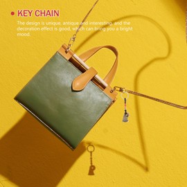 WOFASHPURET Chinese Coins Keychain, Feng Shui and Brass with Coins Keychain, Lucky Charm Key Ring 2025 for Good Luck Fortune Wealth Health Success to Friends Families Lovers