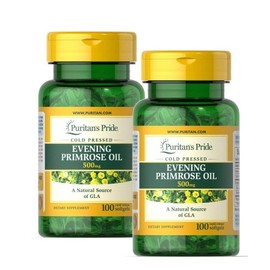 Puritans Pride Evening Primrose Oil 500mg With GLA Softgel Puritans Pride Evening Primrose Oil GLA, 2 units, 100 tablets / 퓨리탄스프라이드 이브닝프림로즈오일 500mg 위드 GLA 소프트젤 Puritans Pride Evening Primrose Oil GLA, 2개, 100정