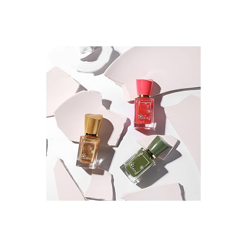 Esmalte de uñas multicolor de secado rápido y sin hornear,