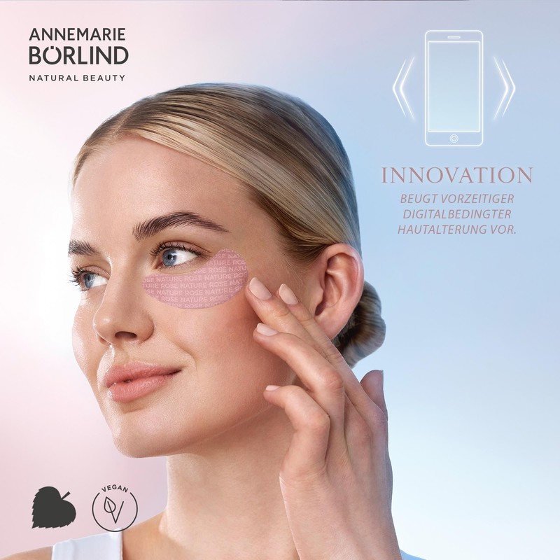 ANNEMARIE BÖRLIND Rose Nature Eye Pads with Cooling Effect (6