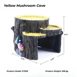 MCdrumfilter Fish Tank Decorations, Aquarium Decor for Betta Fish Tank Accessories with Plants, Aquarium Accessories, Turtle Tank Decorations, Fish Hideout, Large Tank Ornaments