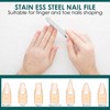 Nail File Stainless Steel Professional, Double-Sided Stainless Steel Nail File