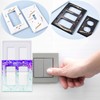 Moukiween Light Switch Cover Resin Mold, 6Pcs Silicone Molds for