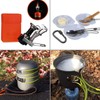 Camping Hiking Cookware Set Outdoor Portable Picnic Cookware Kit Alumina