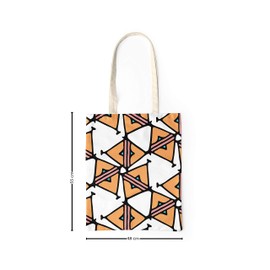 Le Jardin du Lin Printed Shopping Bag, Reusable Bag, Foldable, Fabric Bag with Two Long Handles, Size: 48 x 55 cm