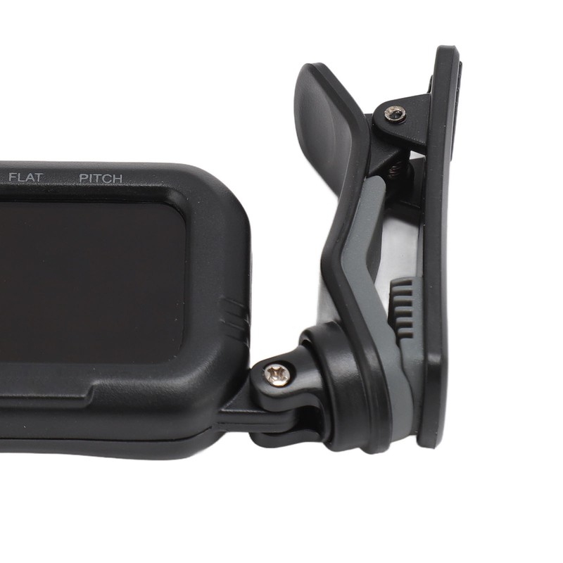 Clip On Guitar Tuner Black LCD Display A0 27.5Hz to