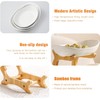 HOMKULA Fruit Bowl for Kitchen Counter - 3 Tier Ceramic