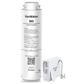 VonWater 𝟲𝟬𝟬𝗚 𝗥𝗢 Filter Replacement, for 𝗩𝟮-𝟲𝟬𝟬𝗡 Undersink Reverse Osmosis System, NSF/ANSI 372 Certified,18-24 Months Lifetime, Reduce TDS PFAS