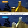 Solar Post Cap Lights Outdoor 4pack, Waterproof Solar Powered Deck