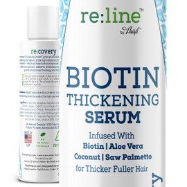 Paisle Botanics Hair Growth Serum for Hair Loss, Natural Biotin Fine Hair Thickener for Women & Men, 4 oz