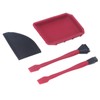 4Pcs Silicone Glue Kit 2 Brush 1 Comb and 1