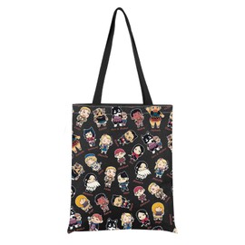 MNIGIU D Meshi Characters Tote Bag Anime Lover Gift D Foodie Shoulder Bag Dunmesh Gift, Foodie Handbag, Large