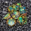 Sage’s Portal Exaltations DND Dice Set Resin Sharp Edge Polyhedral