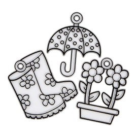 Spring Suncatchers - Craft Supplies - 24 Pieces