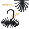 SUNTRADE 4PCS 360 Degrees Rotating Scarf Tie Hanger 20 Hooks