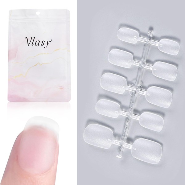 Vlasy Nail Tips Short Ultra Thin False Nails Natural Fit