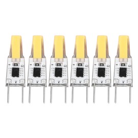 6Pcs G8 LED Bulb 3W COB Dimmable 360 Degrees Light Energy Saving 50000 Hours Light Bulbs for Ceiling Wall Light 100‑130V Warm White