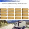 GOLKNHA 16 Pcs Leaf Spring Bushing Kit for Trailer Axle,