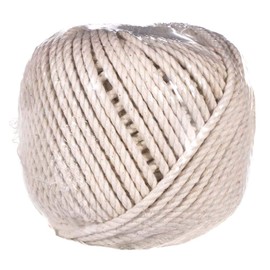 3 Strand Cable Cotton Twine (2 MM x 165 Feet) - Mason Line, Chalk Line, Seine Twine - Hold Knots Securely