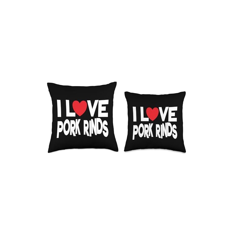 I Love Pork Rinds Throw Pillow