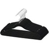 10 PACK VELVET HANGER BLACK