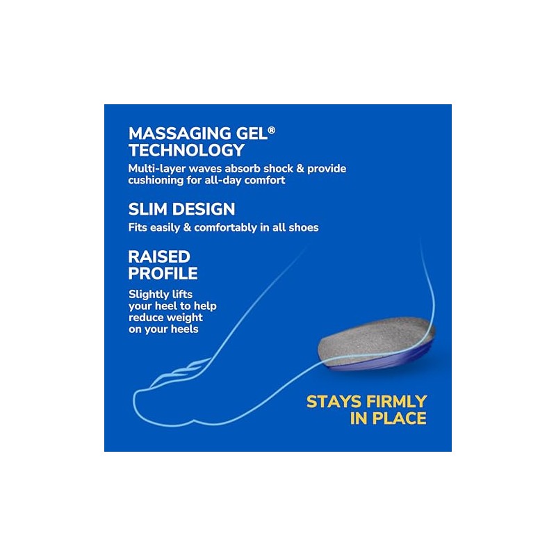 Dr. Scholl’s Comfort Heel Cushions for Women, 1 Pair, Size