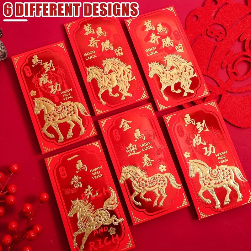 Chinese New Year Red Envelope, 2026 Year of the Horse