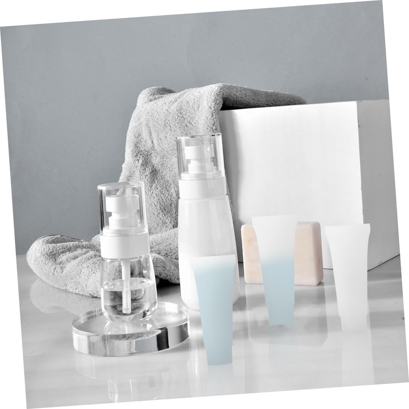 Baluue 10pcs Travel Bottles Refillable Shampoo Face Wash Body Lotion