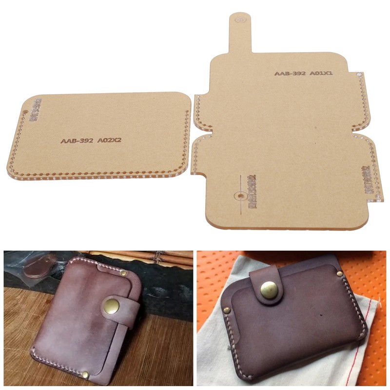 2Pcs Clear Acrylic Template Card Package Transparent HandMade Craft DIY