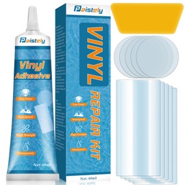 Air Mattress Patch Kit, Salt, Hot Water and UV Resistant Pool Liner Patch Kit, Vinyl Pool Liner Repair Kit Repairs a Variety of Inflatables Including Hot Tubs, Inflatable Spa Pools