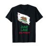 June Lake California Paint Splatter Flag Vacation Souvenir T-Shirt