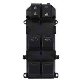 Master Power Window Switch Front Left Side for Honda Accord Crosstour EX-L Hatchback 2.4L 3.5L 2010 2011 2012 2013 2014 2015,Replace OE 35750TP6A11,Double Auto Switch Control Button